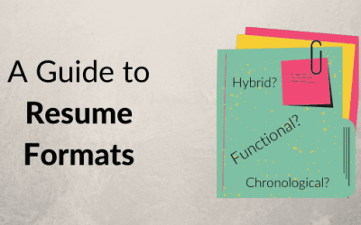 “Chronologicals, Functionals, and Hybrids, Oh My!” Which Type of Resume Format Should You Use?