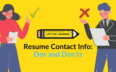 Dos and Don’ts for Your Resume Header