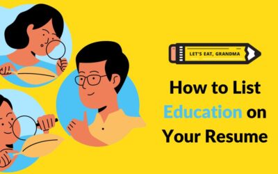 How to List Education on Your Resume