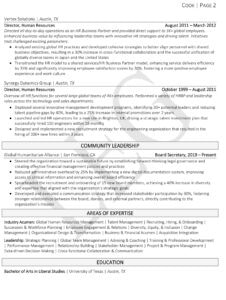 examples of hr resume